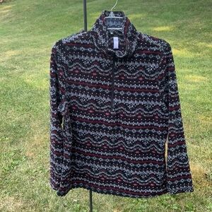 Exertek black, red, grey, red large quarter zip